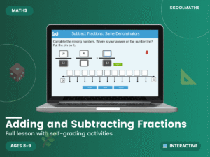 Adding and Subtracting Fractions Digital Lesson
