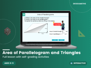 Area of Parallelogram and Triangles Digital lesson with Activities