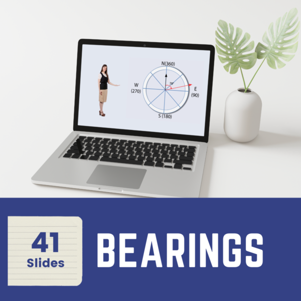 how to calculate 3 figure bearings