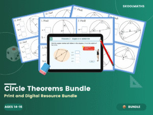 Circle Theorems Maths Bundle With Self Grading — Interactive Lesson (Ages 14–16)