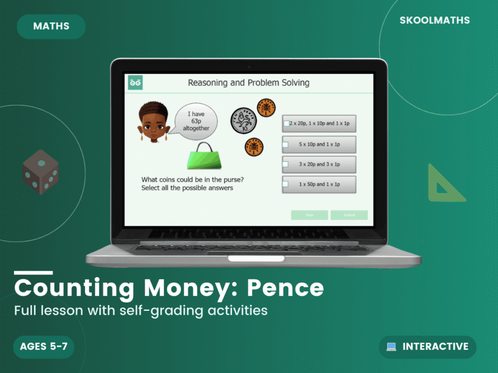 Counting Coins | Money | KS1 Digital Activities