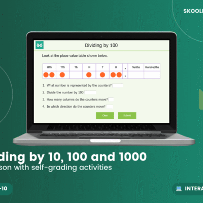Dividing By 10, 100 And 1,000 — Interactive Lesson & Activities (Ages 9–10)