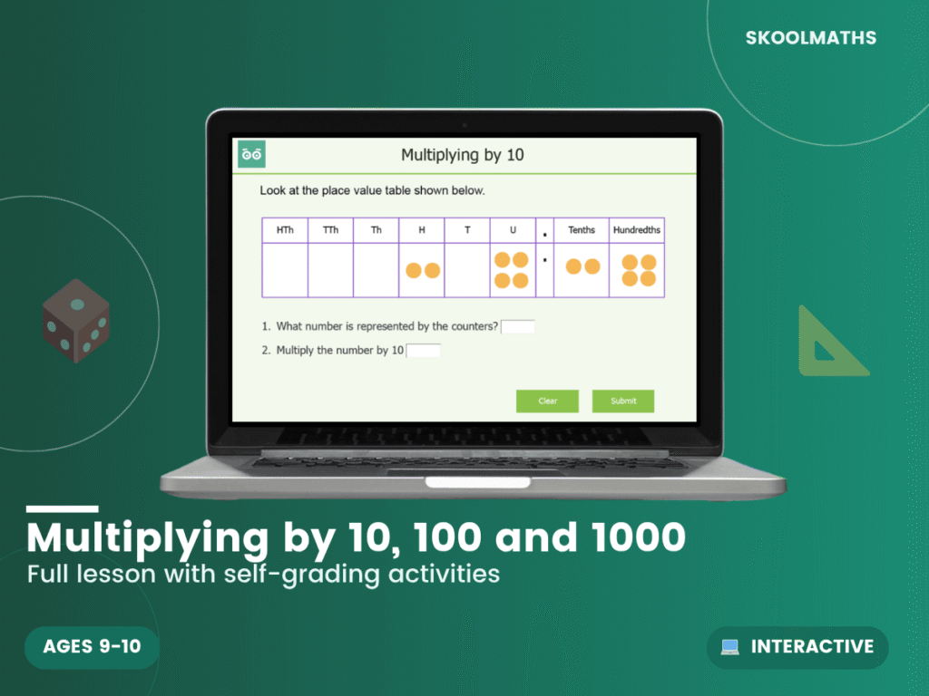 Multiplying by 10, 100, 1000