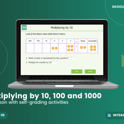 Multiplying By 10, 100 And 1,000 — Interactive Lesson & Activities (Ages 9–10)