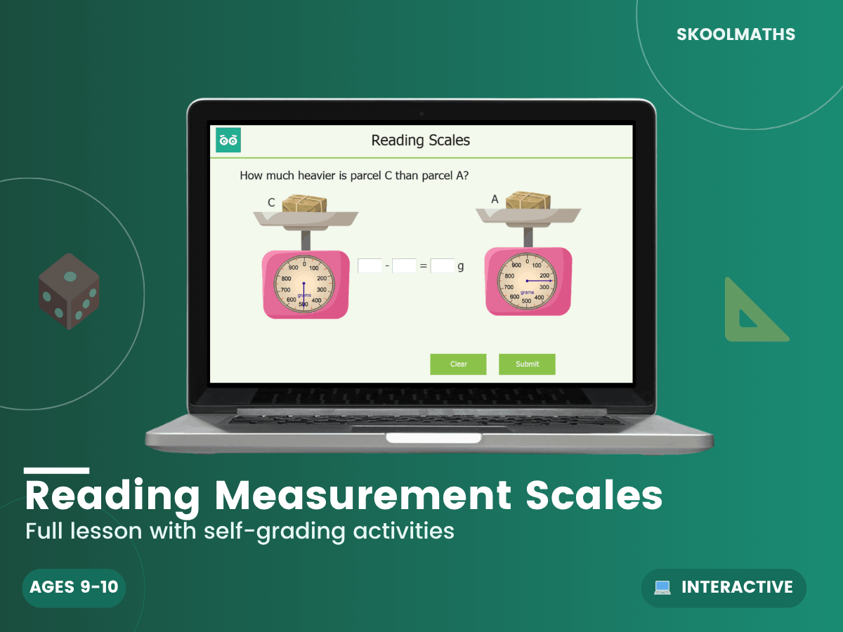 Reading Measurement Scales: Year 5 Maths Interactive Lesson ...