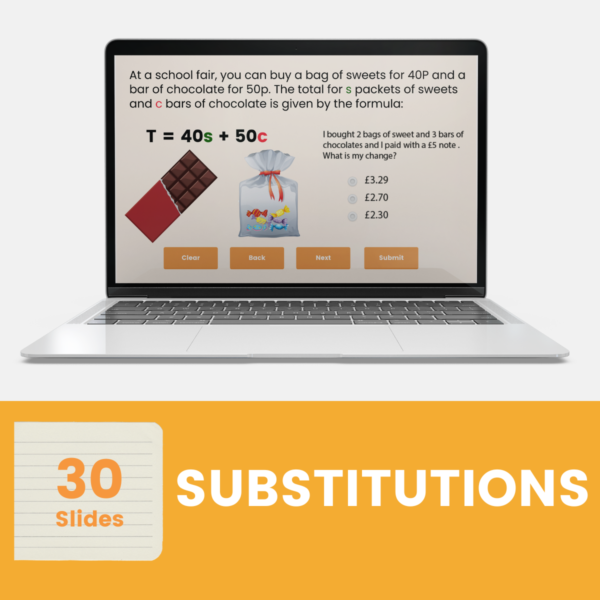 substitution into formula | ks3 digital lesson