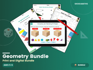 Geometry Bundle — Worksheet (Ages 5–6)