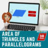 Area of Parallelogram and Triangles Digital lesson with Activities