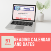 Reading Calendar and Dates Digital Activities