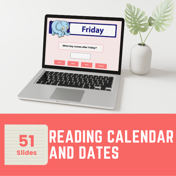 reading and interpreting calendars digital activities