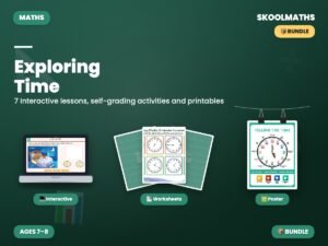 Time — Interactive Measurement Bundle Lesson (Ages 7–8)