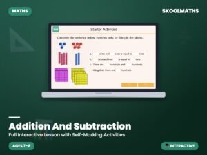 Addition And Subtraction — Interactive Lesson & Activities (Ages 7–8)
