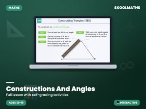 Constructions And Angles — Interactive Lesson (Ages 12–16)