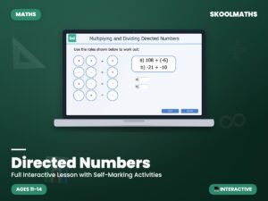 Directed Numbers Learning — Interactive Lesson (Ages 11–12)