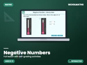 Negative Numbers — Interactive Lesson & Activities (Ages 9–11)