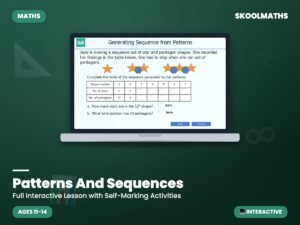 Patterns And Sequences — Interactive Lesson (Ages 11–12)