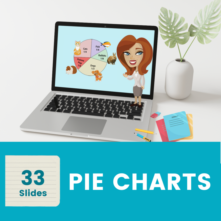 Pie Charts KS2 Interactive Lesson with Worksheet