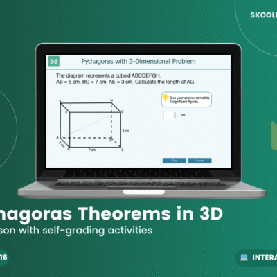 Pythagoras Theorem In 3D — Interactive Lesson (Ages 14–16)
