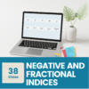 Negative and Fractional Indices