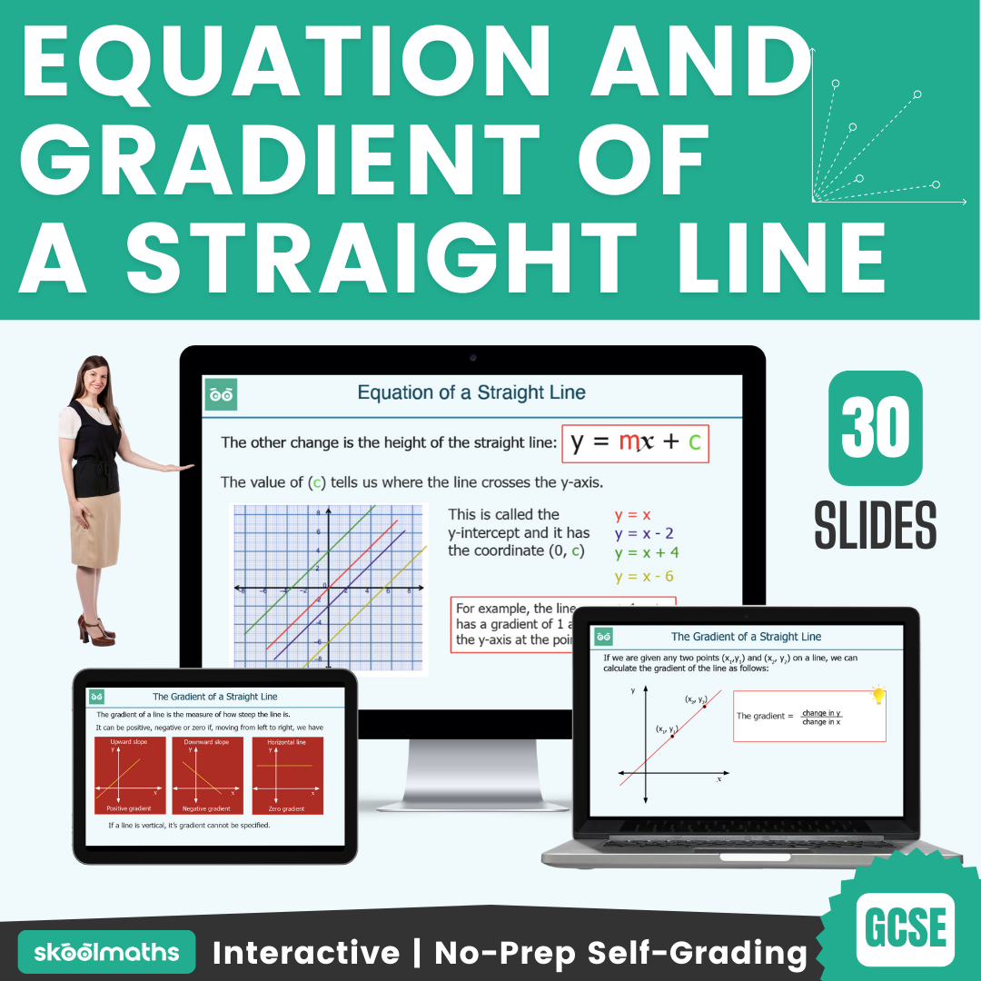 equation and gradient of a line