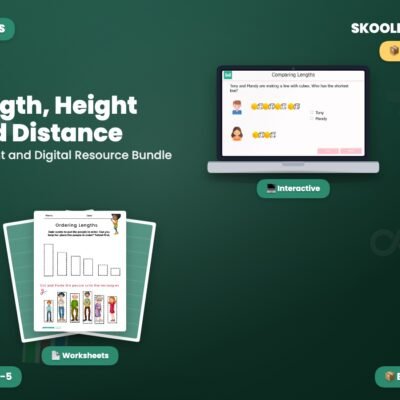 Length, Height And Distance — Interactive Lesson Bundle (Ages 4–5)