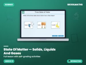 State Of Matter — Solids, Liquids And Gases — Interactive Lesson (Ages 8–10)