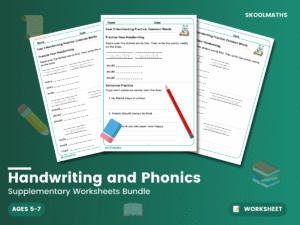 Handwriting and Phonics: KS1 English Worksheets