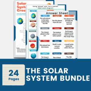 printable worksheets the solar system + free science classroom poster