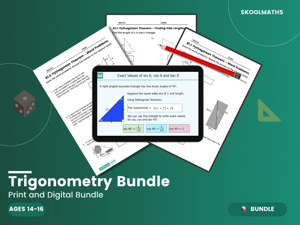 Trigonometry Maths Lesson Bundle