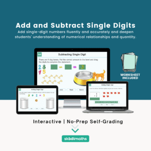 add and subtract single digits min