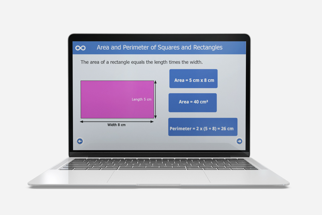 area and perimeter of squares and rectangles