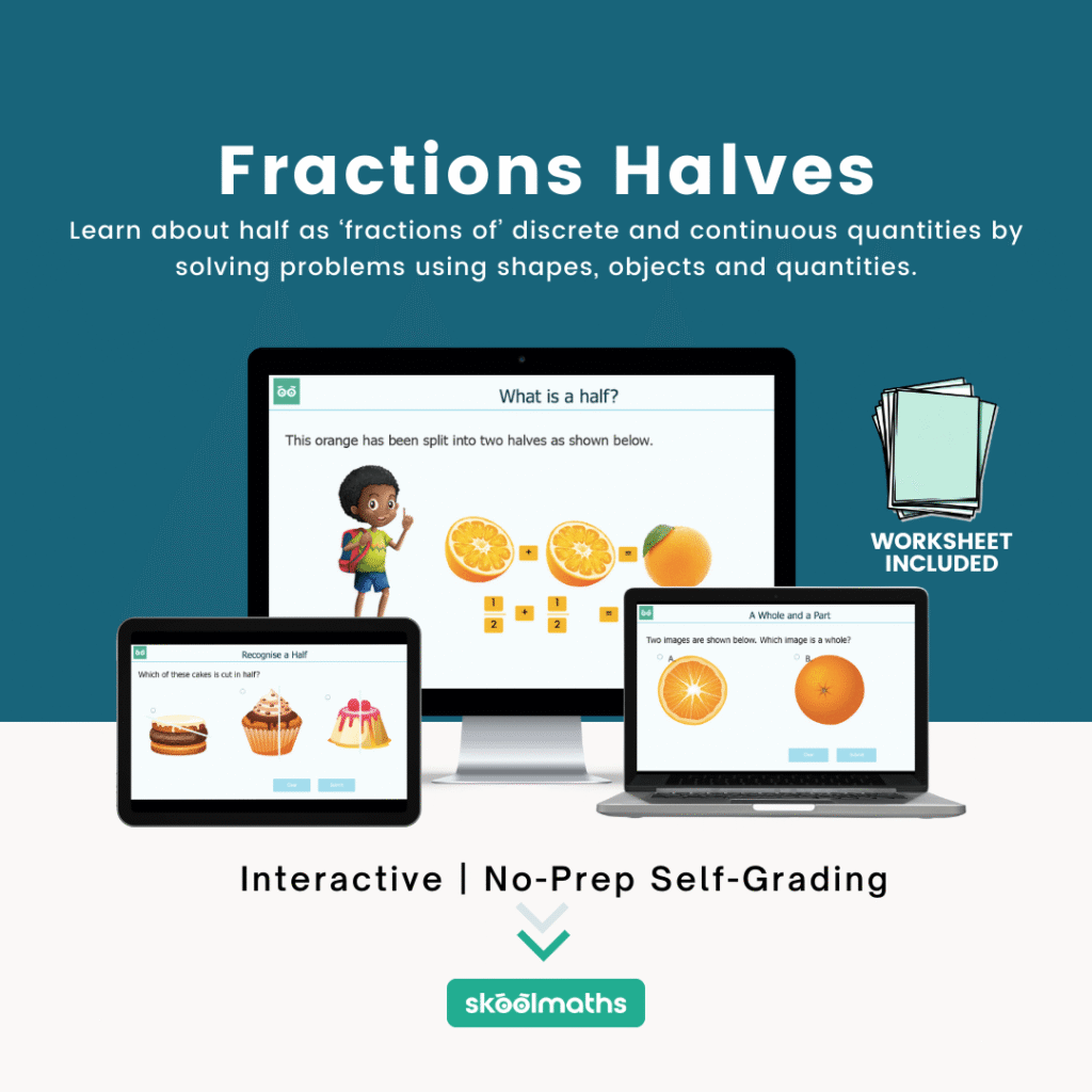 fractions halves min