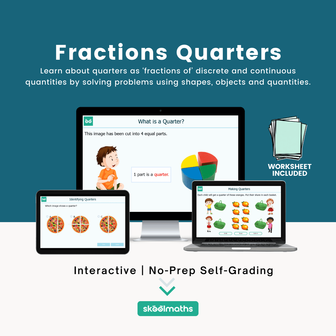 fractions quarters min