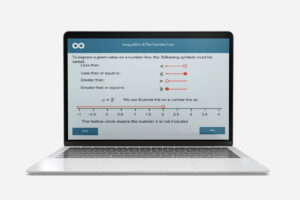 inequalities on a number line​