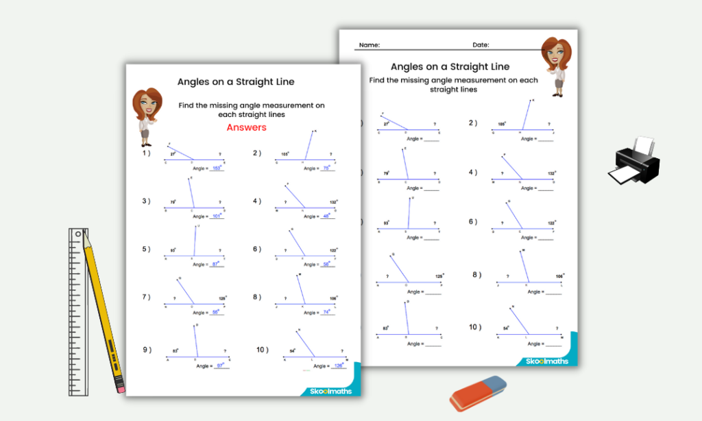 angles on a straight line