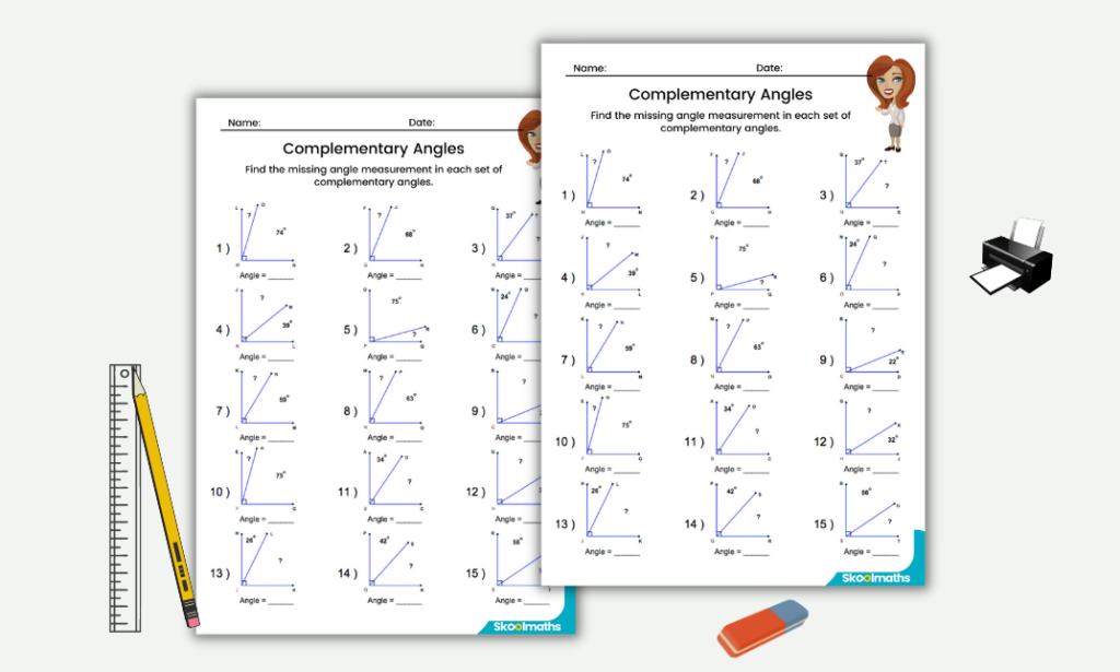 finding complementary angles