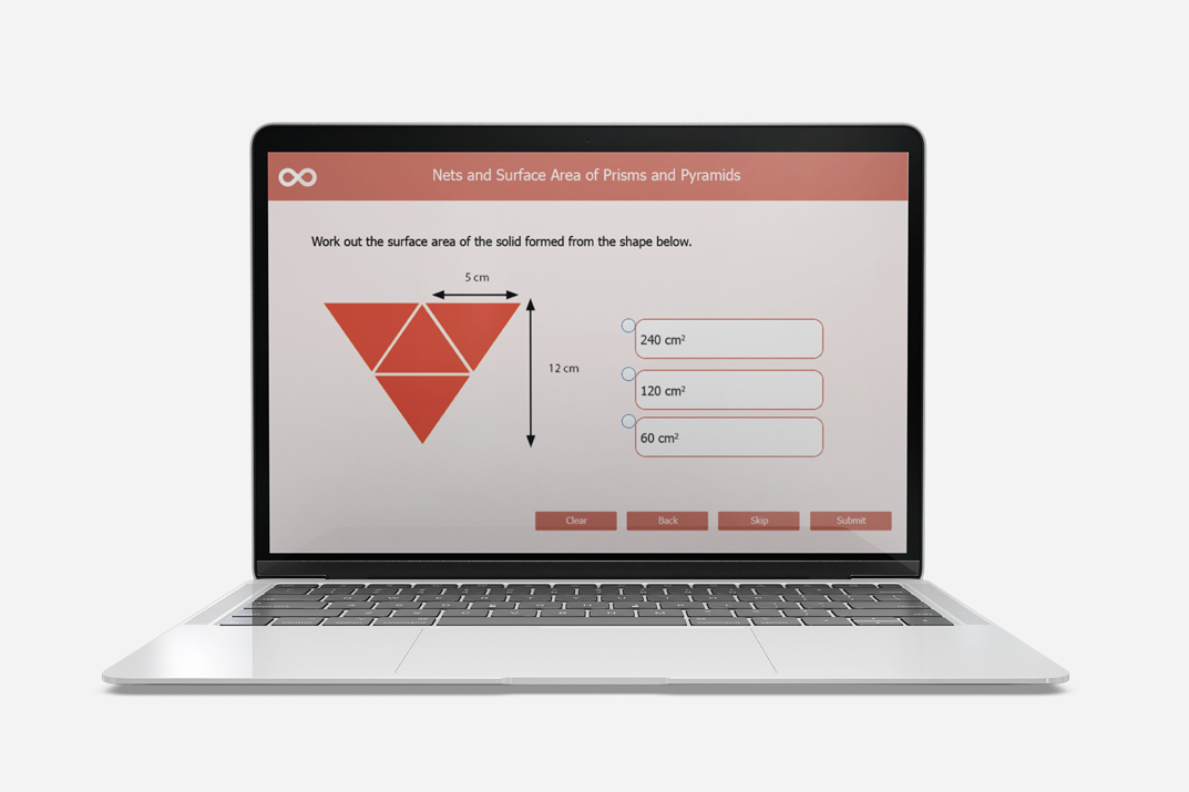 nets and surface area of prisms and pyramids