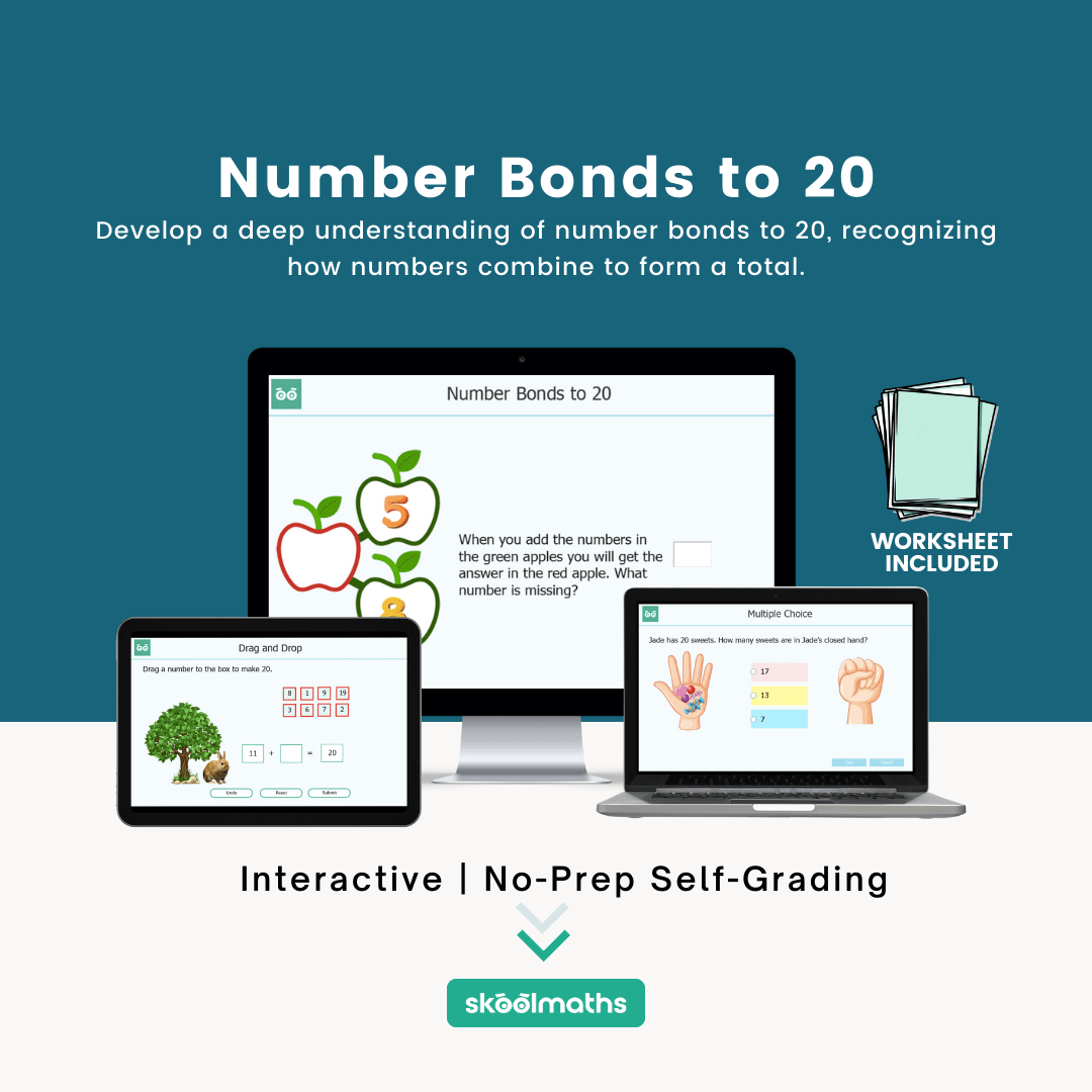 number bonds to 20 min