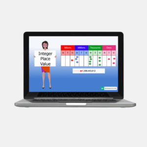 integer place value digital maths lesson