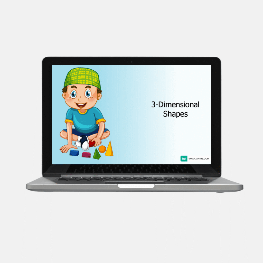 recognise and name 3 d shapes​