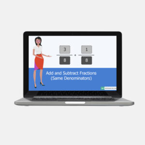 add subtract fractions same denominators