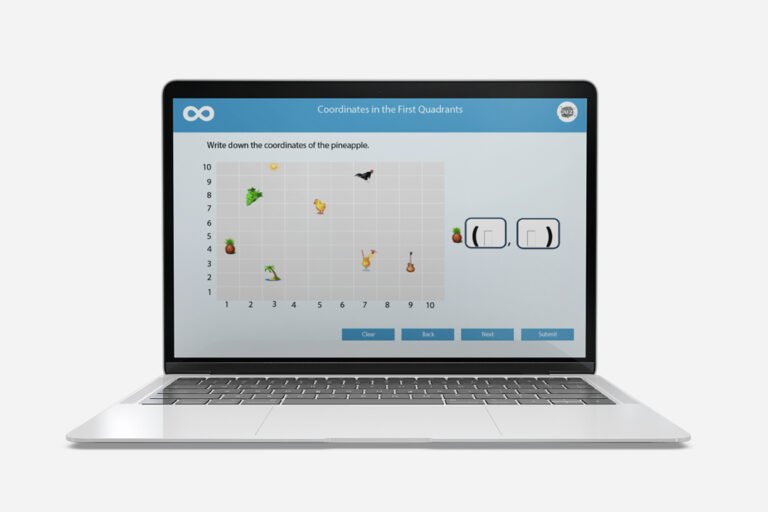 coordinates in the first quadrant