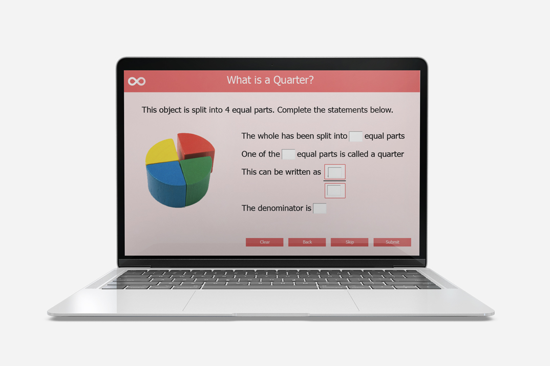 fraction quarters year 2