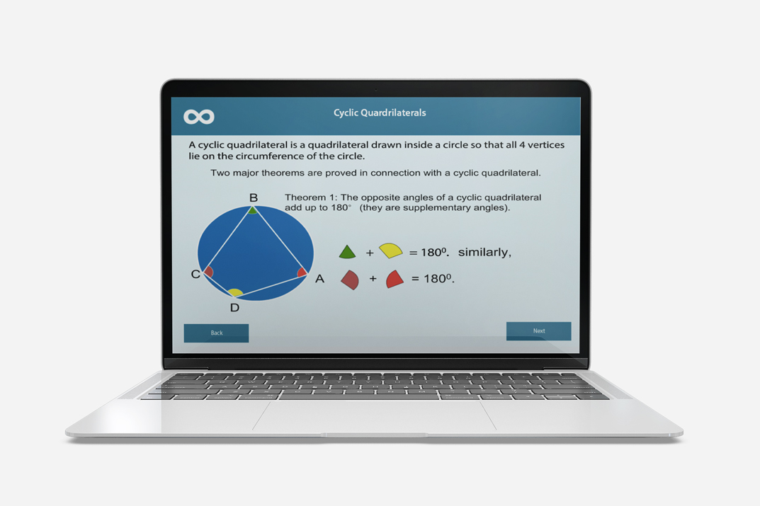 circle theorem cyclic quadrilaterals