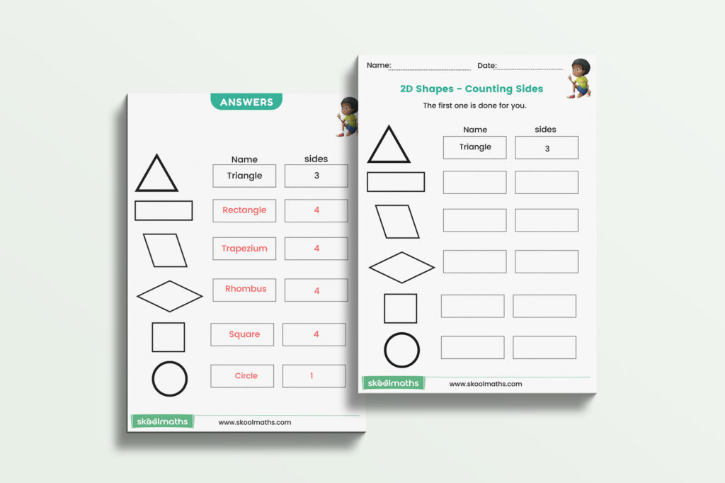 2d shapes counting sides