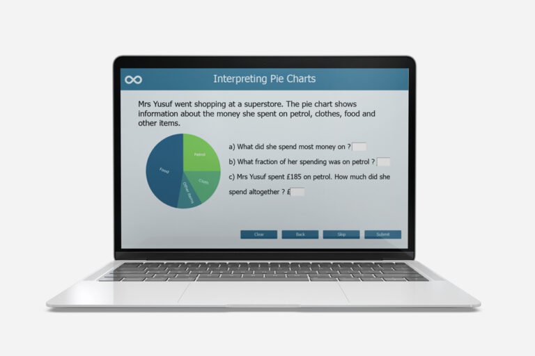 construct and interpret pie charts