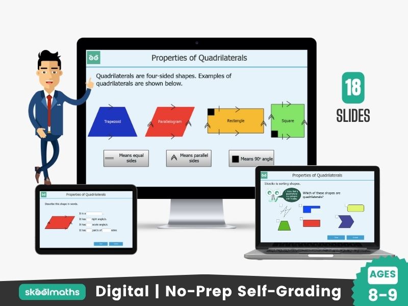 properties of quadrilaterals classify quadrilaterals