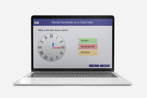 roman numerals on a clock face