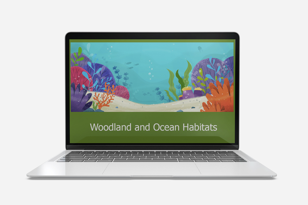 woodland and ocean habitat