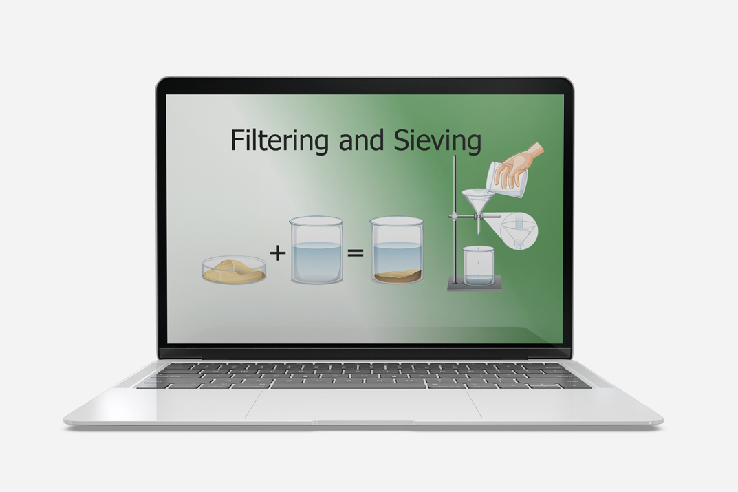 separating materials filtering and sieving